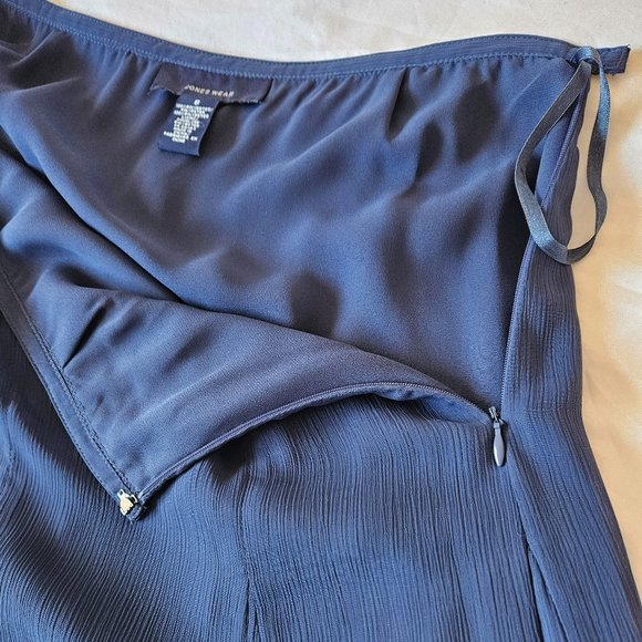 Jones Wear Sz 8 Navy swing skirt - Picture 4 of 11